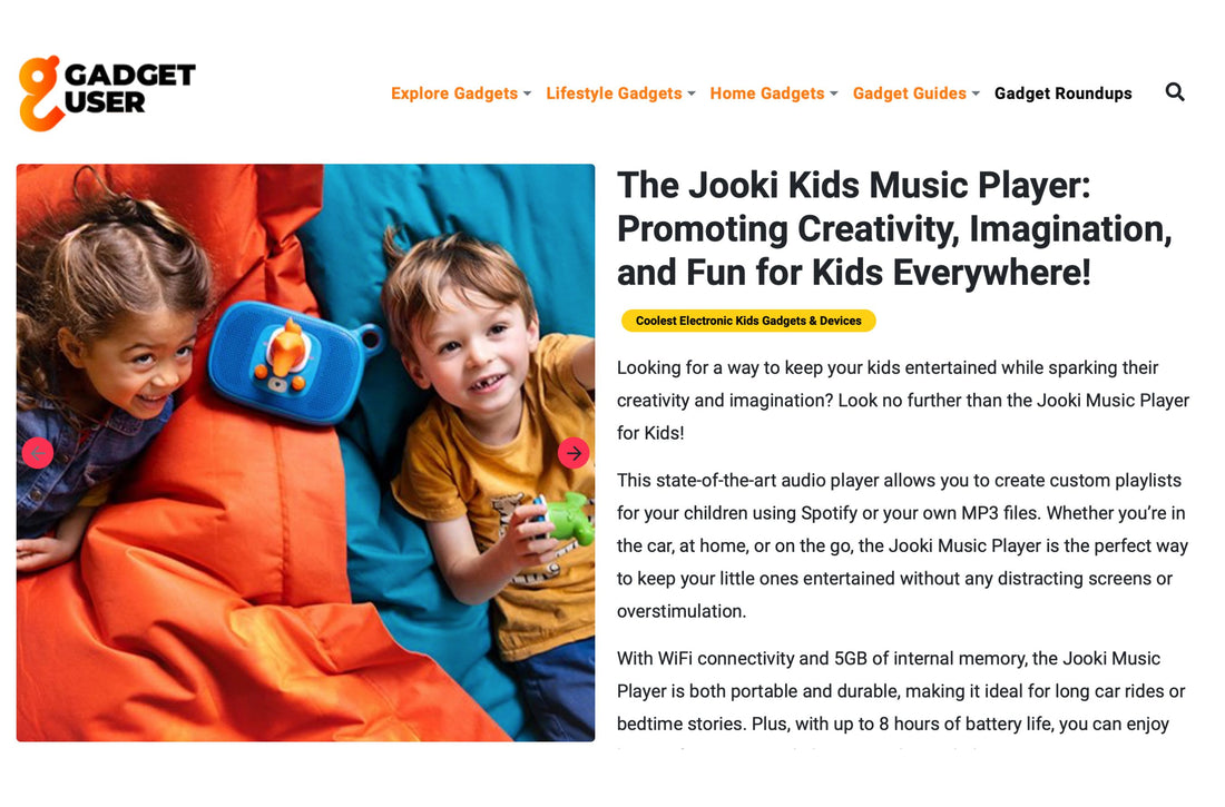 Jooki makes the Coolest Electronic Kids Gadgets & Devices list